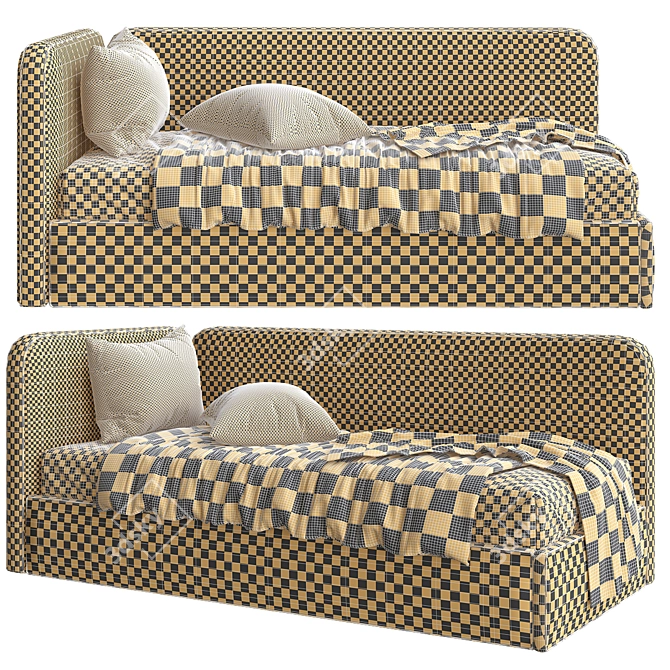 Modern Style Sofa Bed Model 3D model image 2