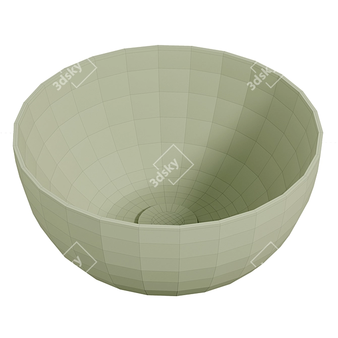 Salenzi Unica Round Sink Set 3D model image 4