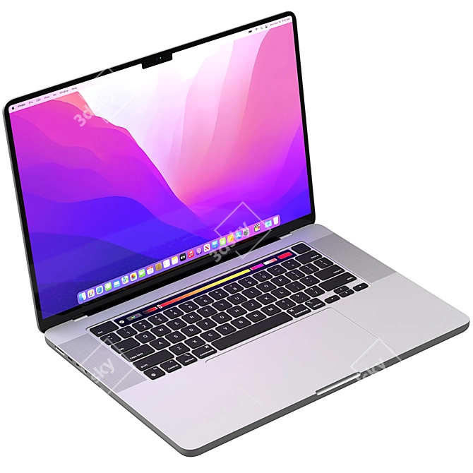 Apple Mac Book Pro 2022: 3D Render 3D model image 1