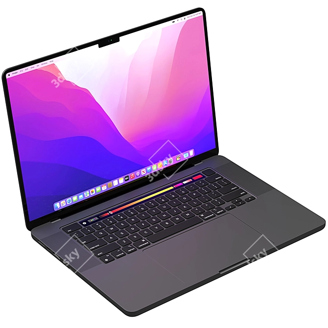 Apple Mac Book Pro 2022: 3D Render 3D model image 2