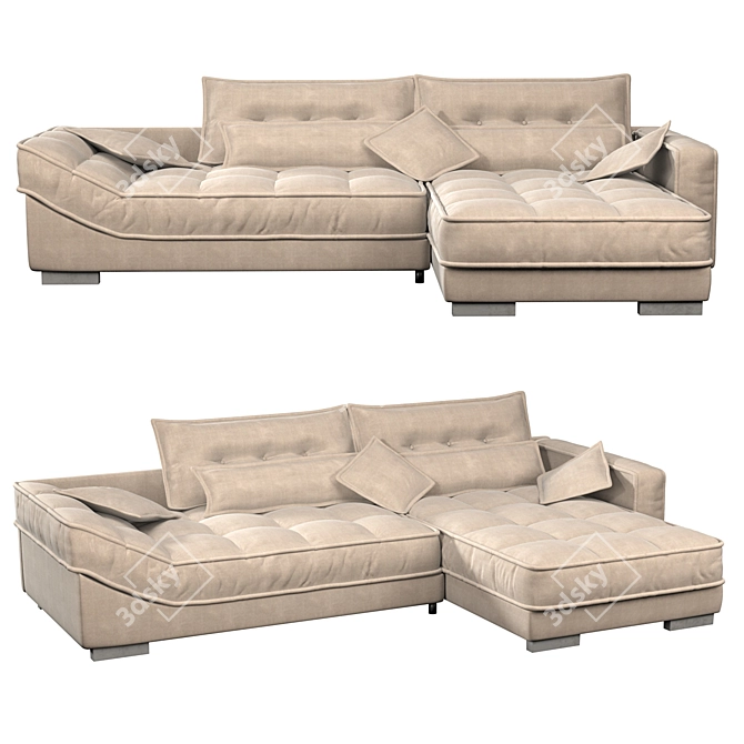 Hillari Corner Sofa by PinskDrev Mebel 3D model image 1