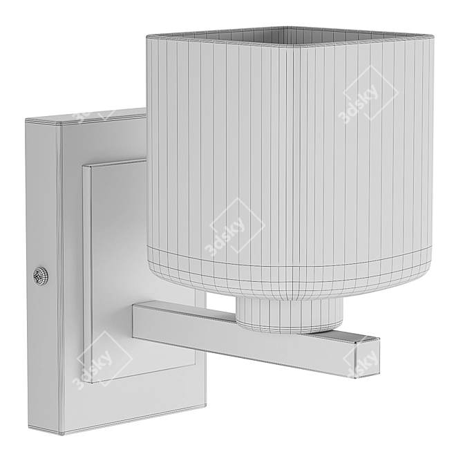 Alfa Square Modern Wall Light 3D model image 4