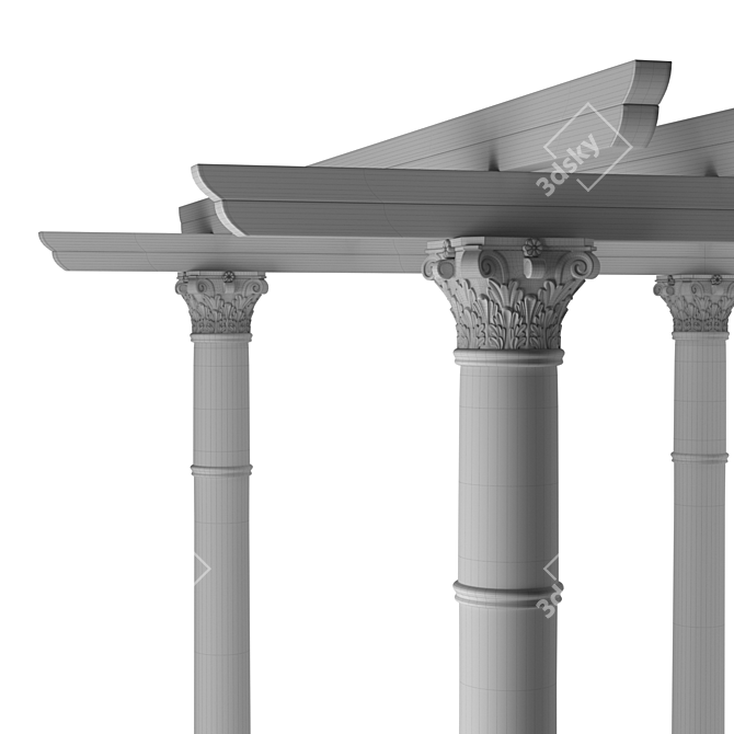 Altro Pergola Pavilion 3D model image 3