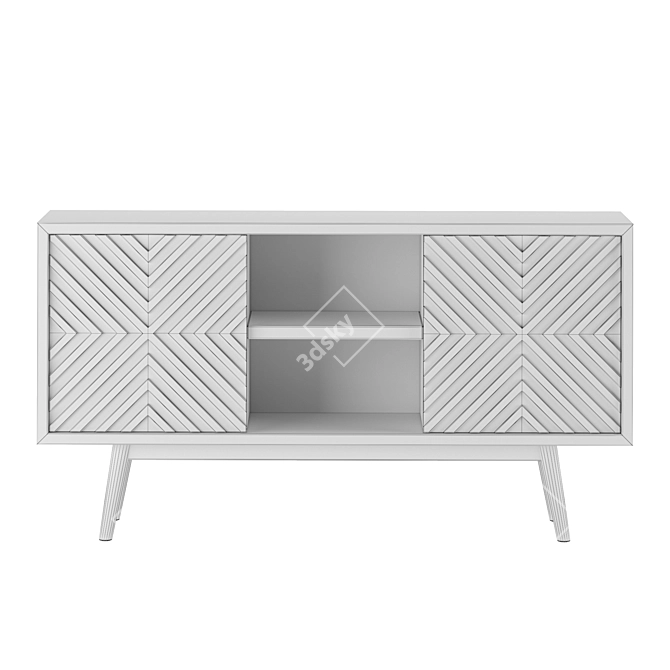 Casanova Sideboard 3D Model Wood 3D model image 3