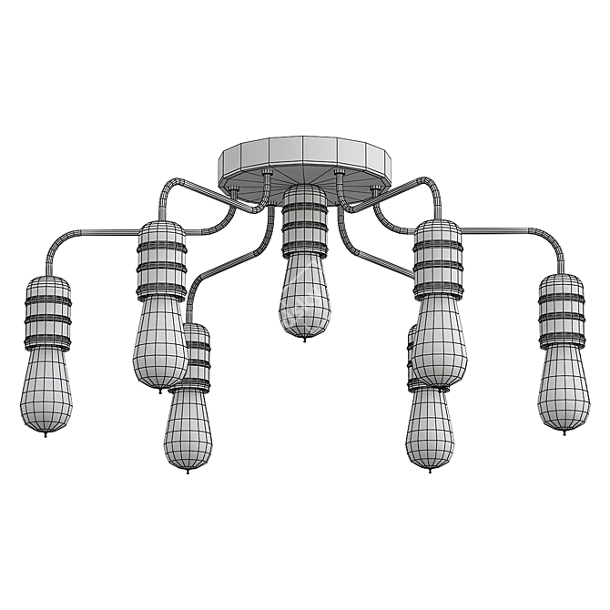 Modern Arte Lamp Ceiling Chandelier 3D model image 2