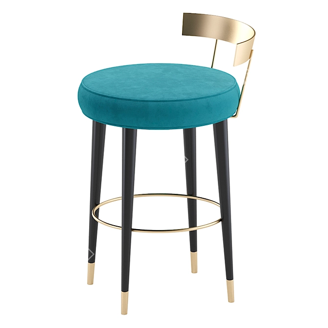 SAN TROPE Bar Stool Set 3D model image 2