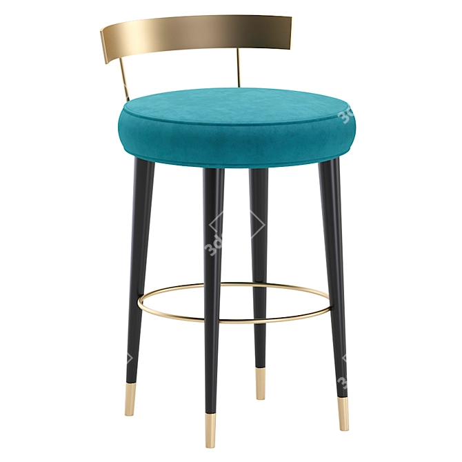 SAN TROPE Bar Stool Set 3D model image 5