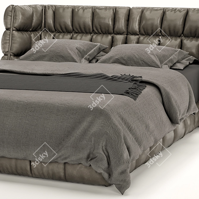 Corona VRay OBJ Bed Design 3D model image 6