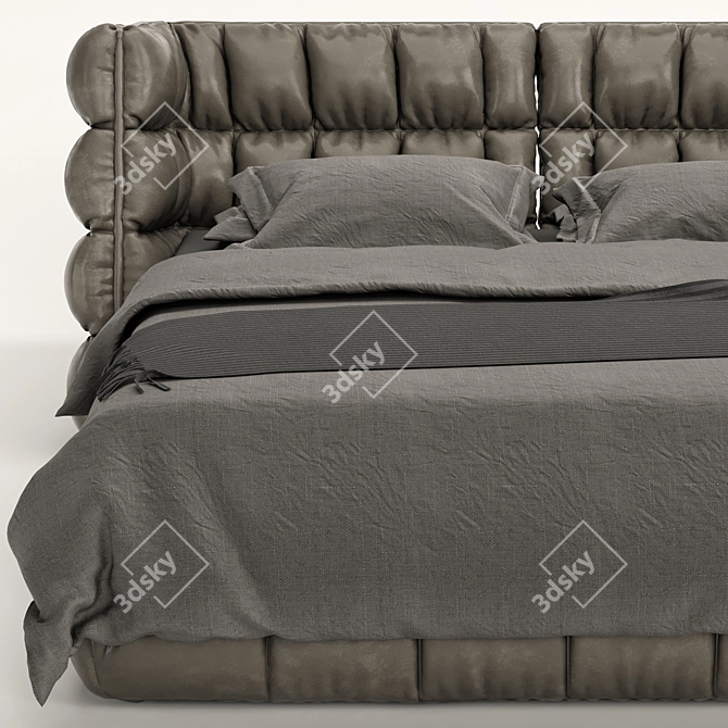 Corona VRay OBJ Bed Design 3D model image 7