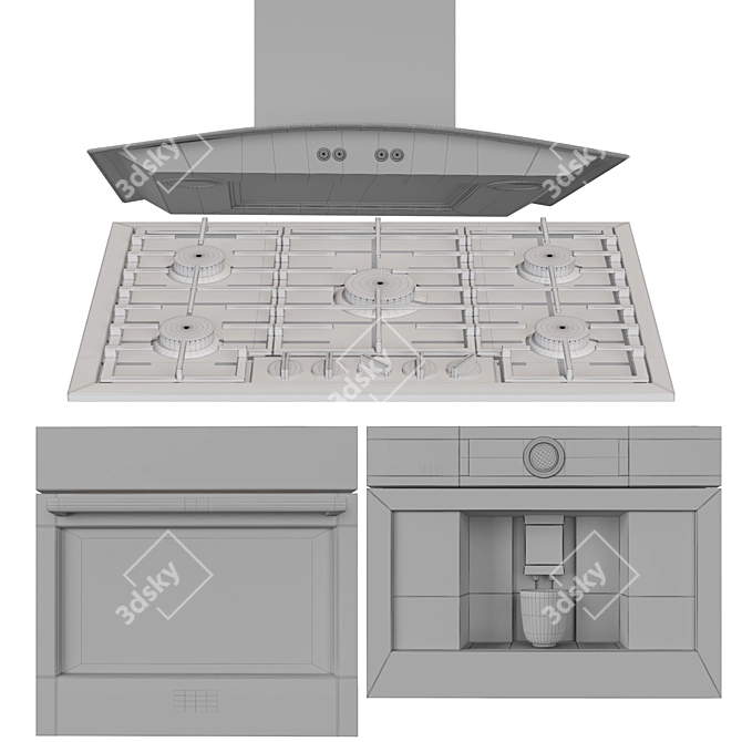 Bosch Kitchen Appliance Collection 3D model image 7