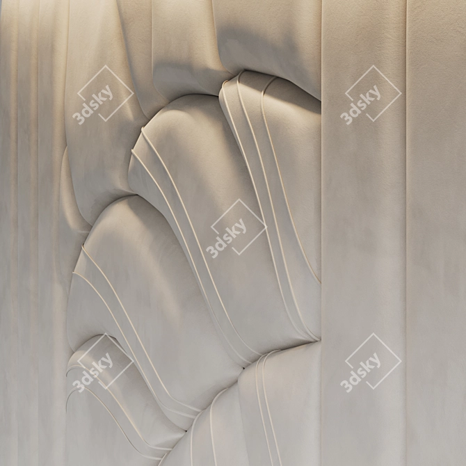 Soft Leaf Wall Panels 3D model image 3