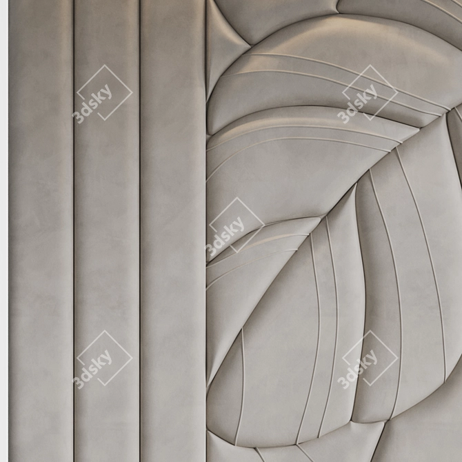 Soft Leaf Wall Panels 3D model image 4