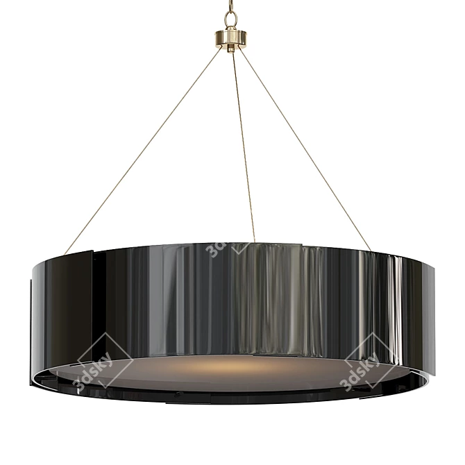 Sleek Dante Chandelier Lighting 3D model image 1