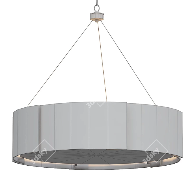 Sleek Dante Chandelier Lighting 3D model image 2