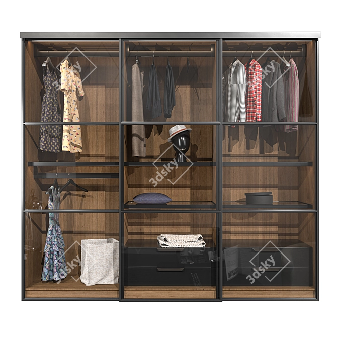 Convertible Edit Poly Cupboard 3D model image 1