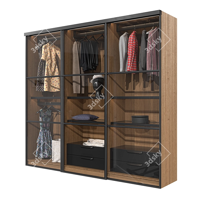 Convertible Edit Poly Cupboard 3D model image 2