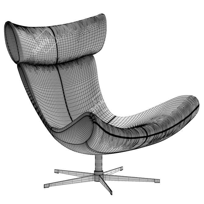 Elegant Imola Armchair 3D model image 2