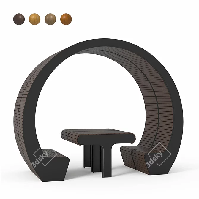 Modular Ring Gazebo Kit 3D model image 1