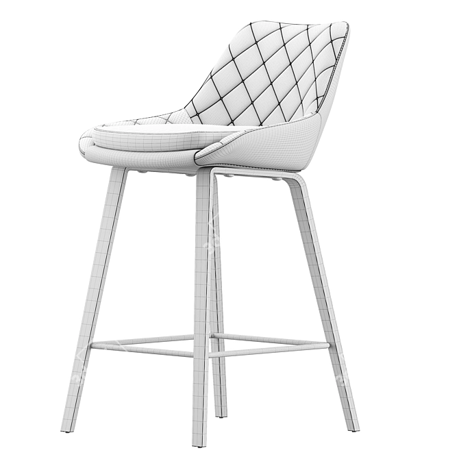 Joan Bar Stool Eight Colors 3D model image 3