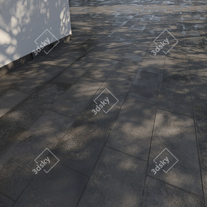 Seamless 3D Pavement Tiles 3D model image 2