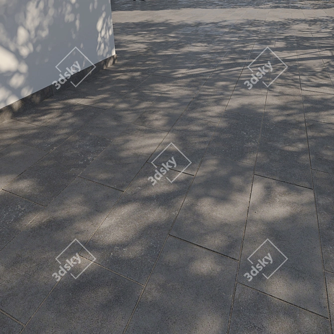 Seamless 3D Pavement Tiles 3D model image 4