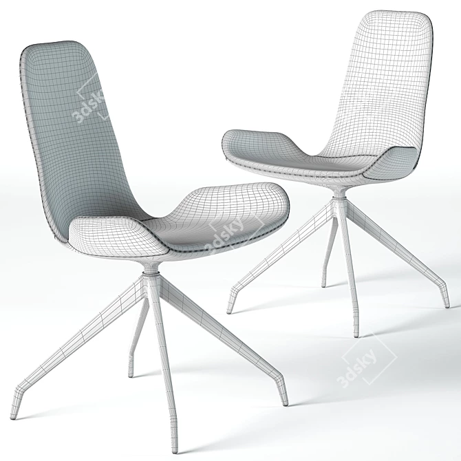 Ergonomic Flamingo Chair by Cattelan 3D model image 7