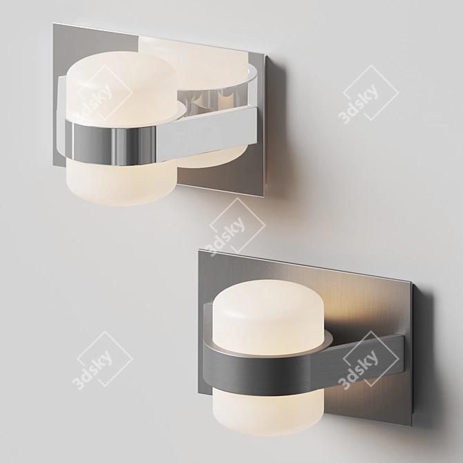 Contemporary Orbit LED Wall Sconce 3D model image 3