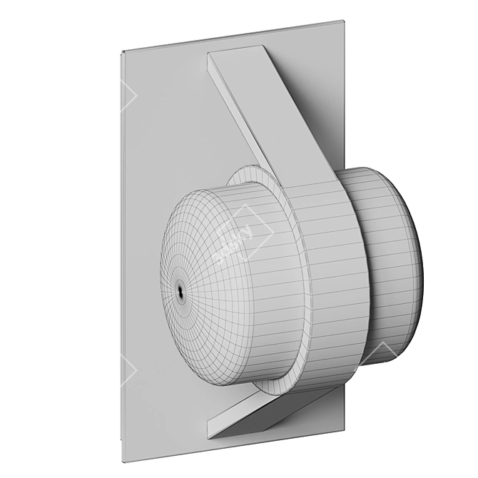 Contemporary Orbit LED Wall Sconce 3D model image 4