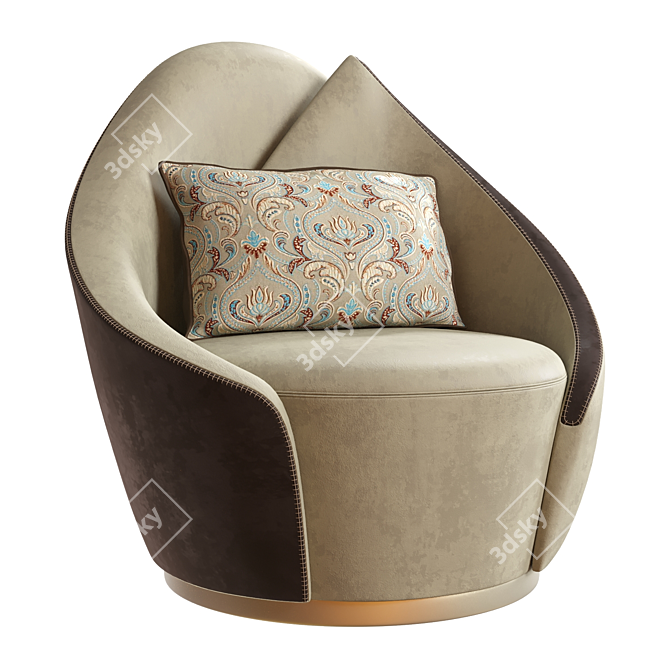 Sophisticated Armchair by Beth Asnaghi 3D model image 3