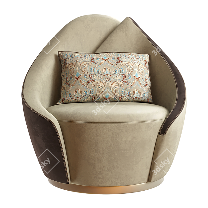 Sophisticated Armchair by Beth Asnaghi 3D model image 4