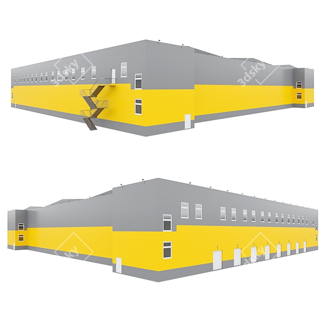 Integrated Logistics Hub 3D model image 1