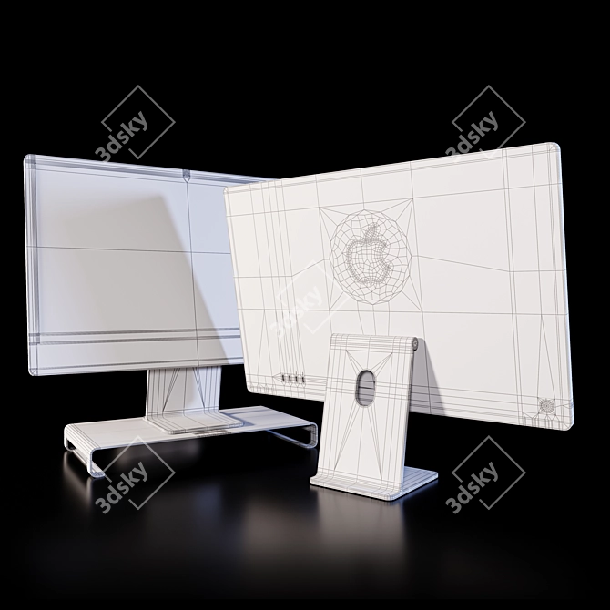 Apple iMac Custom White Bundle 3D model image 7