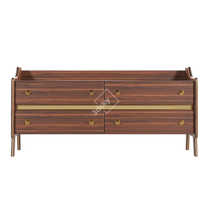 Modern Sideboard Chest 3D Model 3D model image 1