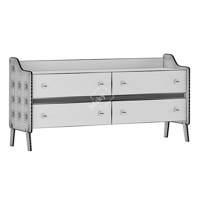 Modern Sideboard Chest 3D Model 3D model image 3