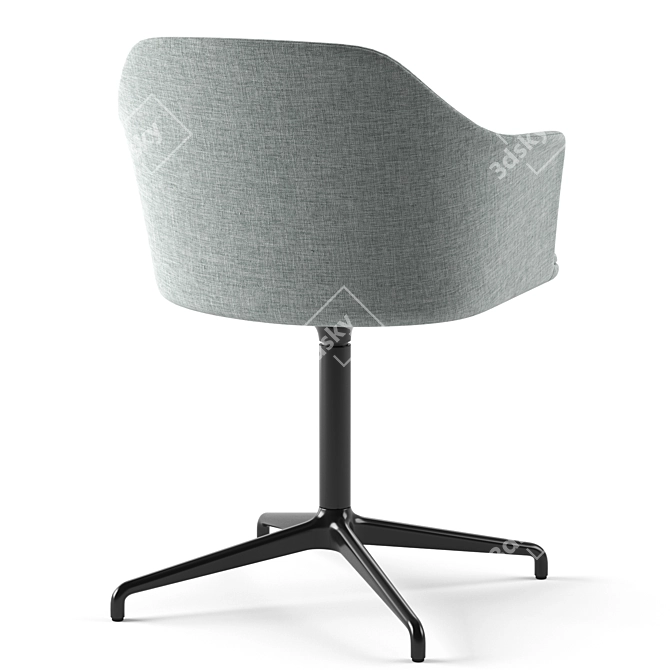 Modern Scandinavian Style Rely Chair 3D model image 3