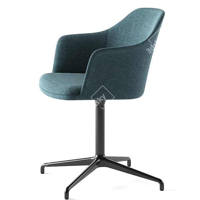 Modern Scandinavian Style Rely Chair 3D model image 5