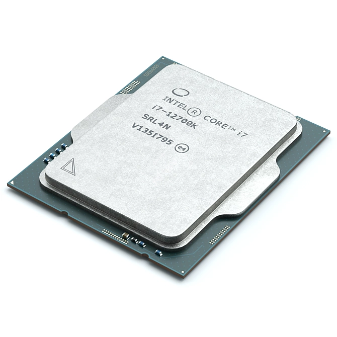 12th Gen Intel Core Processors Set 3D model image 3