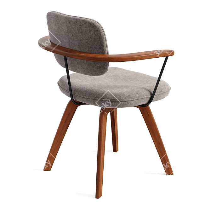 Scandi-inspired Soren Office Chair 3D model image 2