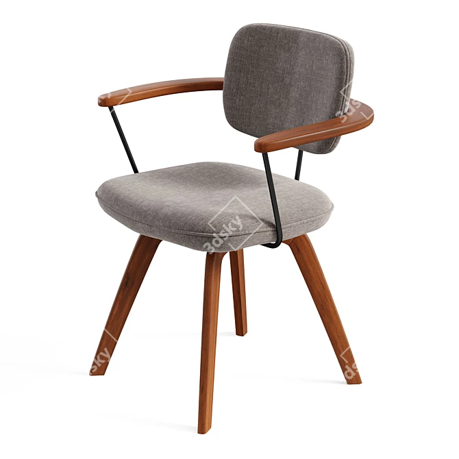 Scandi-inspired Soren Office Chair 3D model image 4