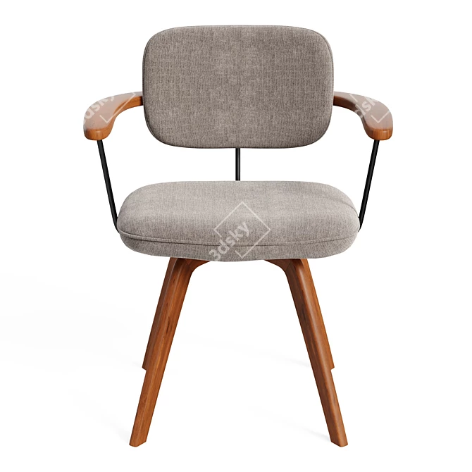 Scandi-inspired Soren Office Chair 3D model image 5