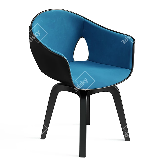 Elegant Laura Chair 3D model image 1