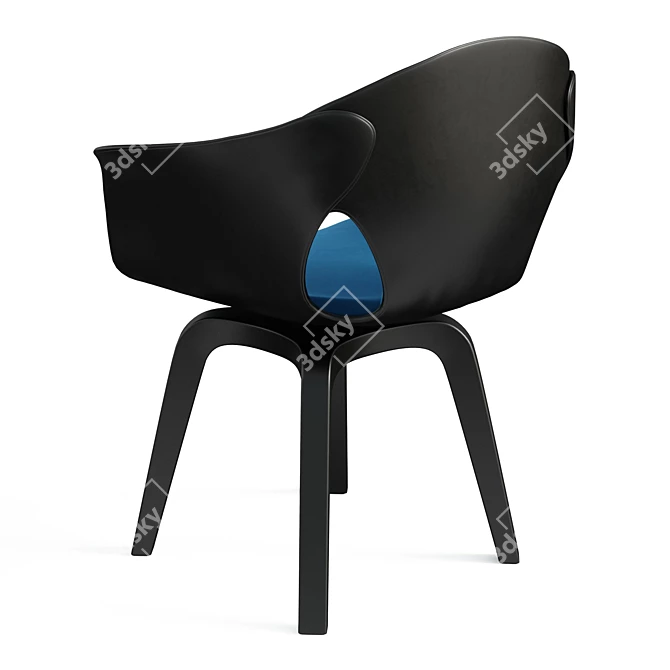 Elegant Laura Chair 3D model image 3