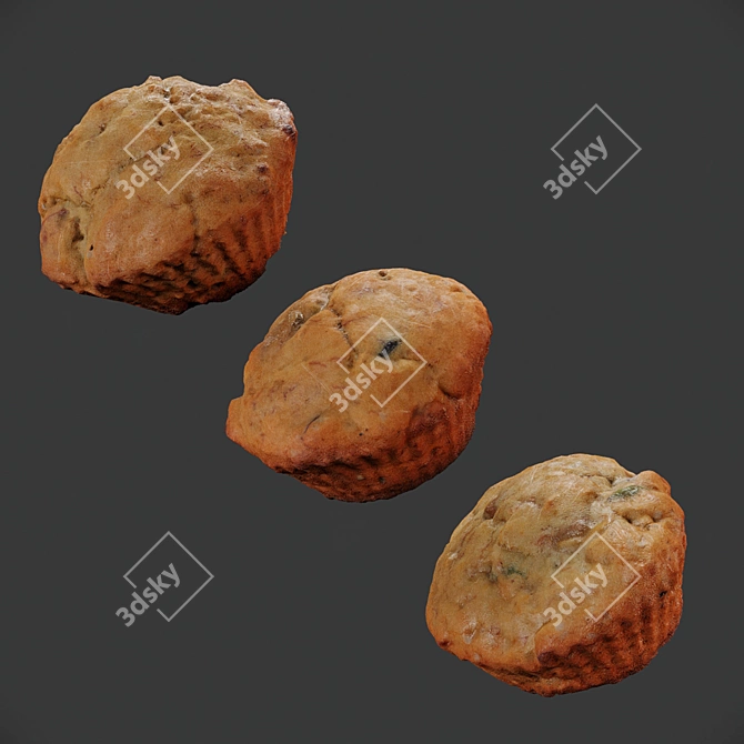 Delicious Cupcake 3D Model 3D model image 3