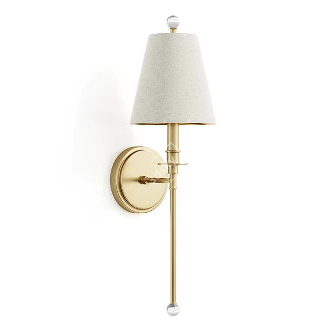 Modern Classic Adjustable Sconce 3D model image 1