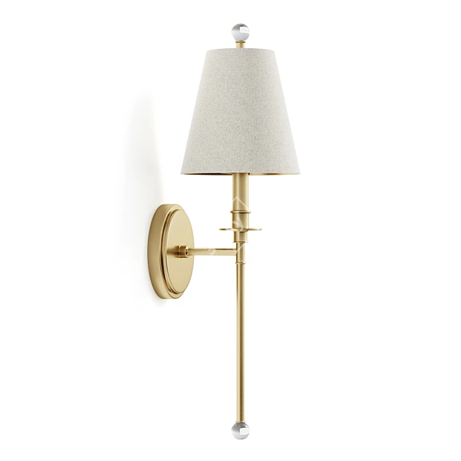 Modern Classic Adjustable Sconce 3D model image 3