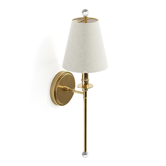 Modern Classic Adjustable Sconce 3D model image 4