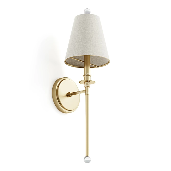 Modern Classic Adjustable Sconce 3D model image 5