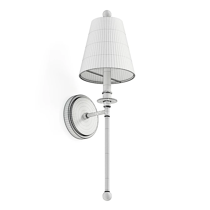 Modern Classic Adjustable Sconce 3D model image 6