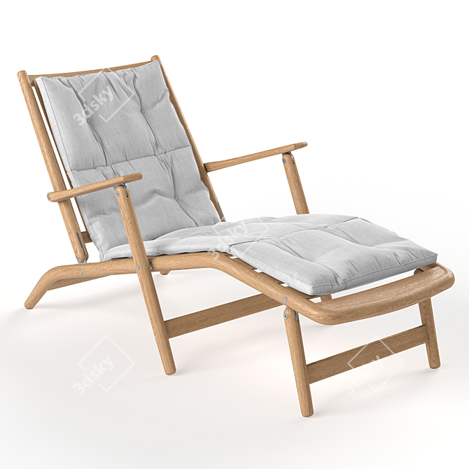 Roda Levante LongChair 3D Model 3D model image 1