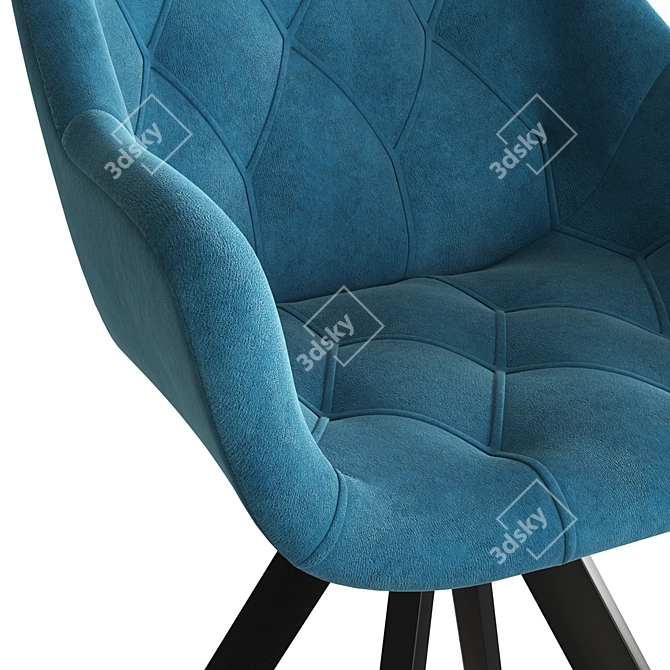 Chelsea Lounge Chair Metal Legs 3D model image 3